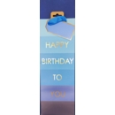 GIFT BAG,Happy Birthday Blue (Bottle)